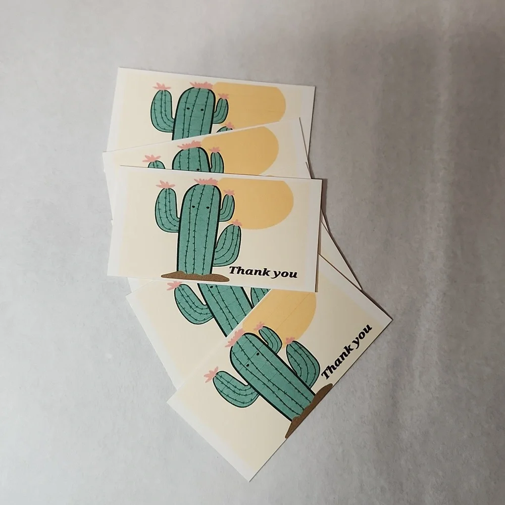 Cactus Business Thank You Card 50 Count